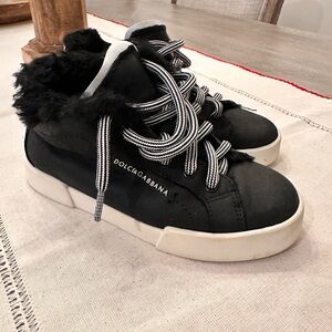 Dolce & Gabbana Black and White Sneakers